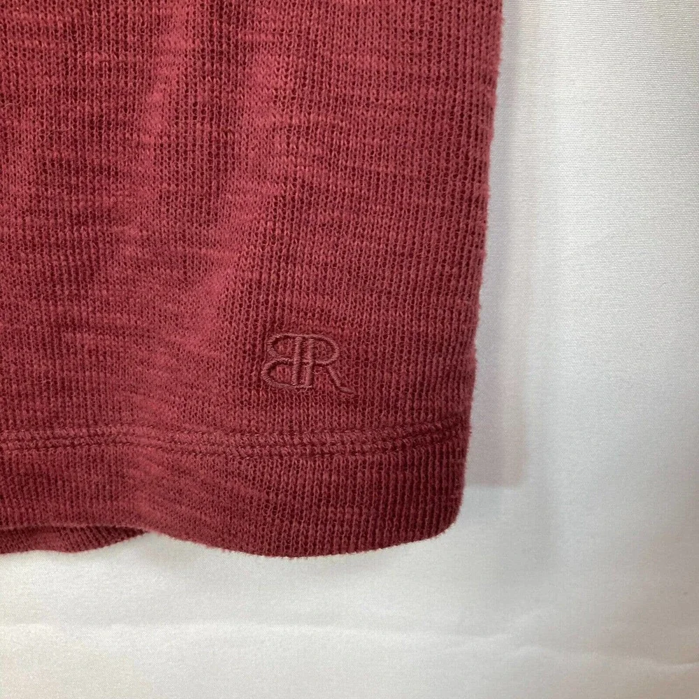 Banana Republic Shirt Mens Sz XXL Maroon Red Cotton‎ Pullover Long Sleeve Knit